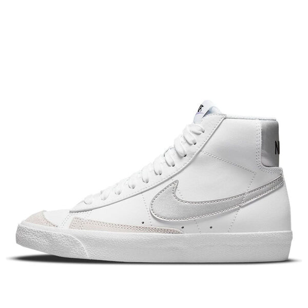 

Кроссовки blazer mid '77 'white metallic silver' Nike, белый