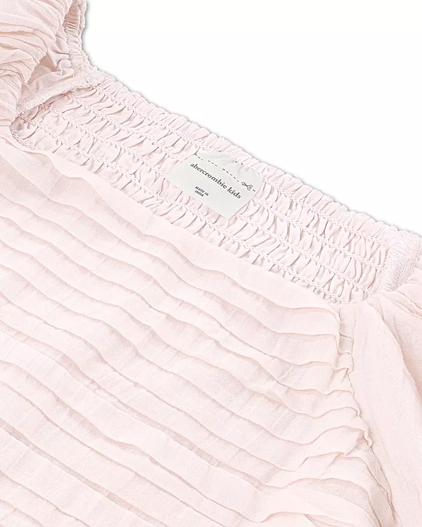 Детская блузка Emerson с пышными рукавами - для малышей и взрослых. Abercrombie Kids, розовый — фото 3