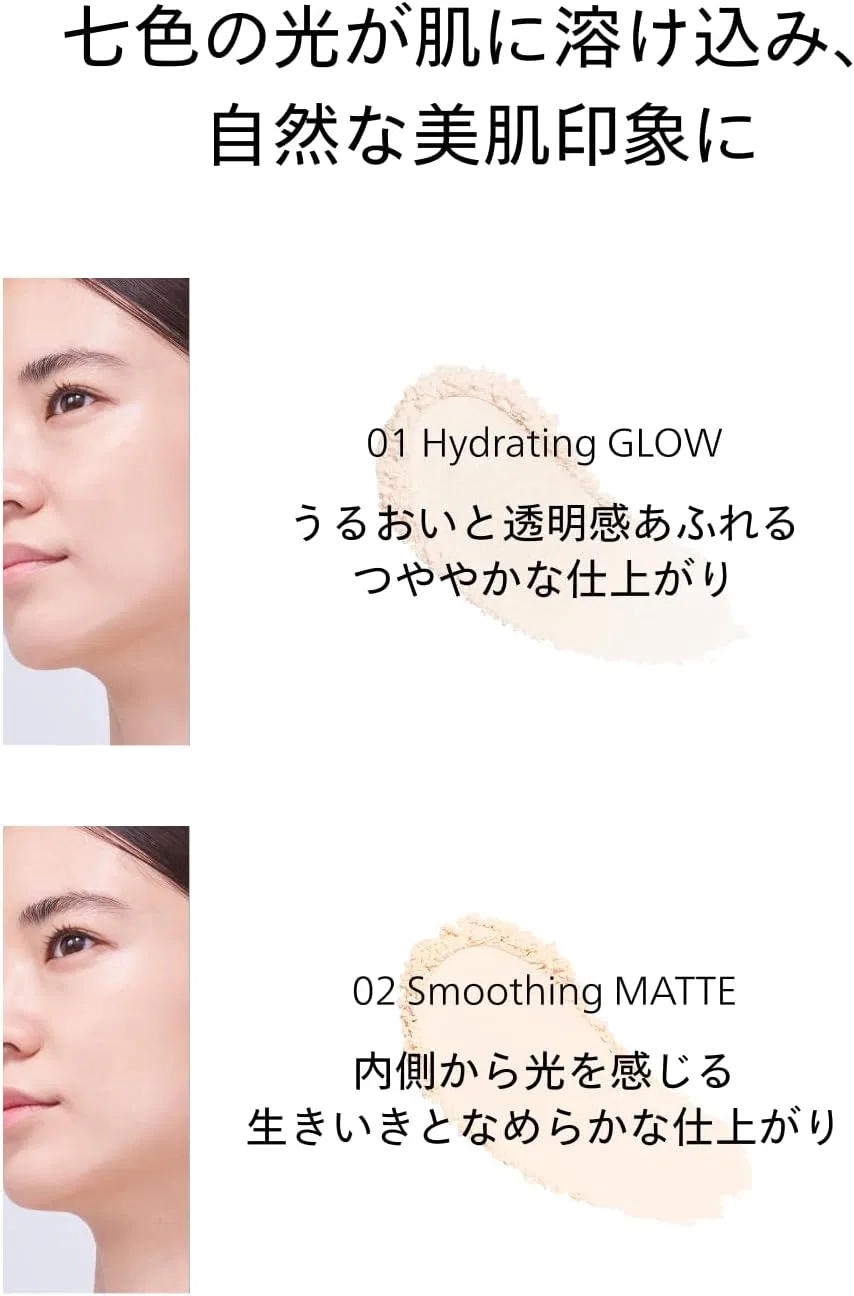 Пудра рассыпчатая Shiseido 01 Hydrating GLOW 7 г — фото 4