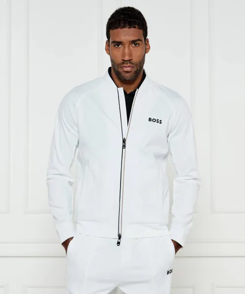

Толстовка Samoo MB Boss x Matteo Berrettini Regular fit Boss Green, белый