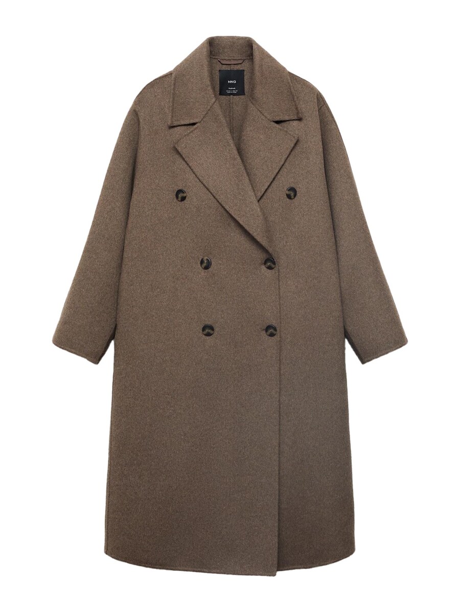 

Демисезонное пальто MANGO Picarol, Dark brown