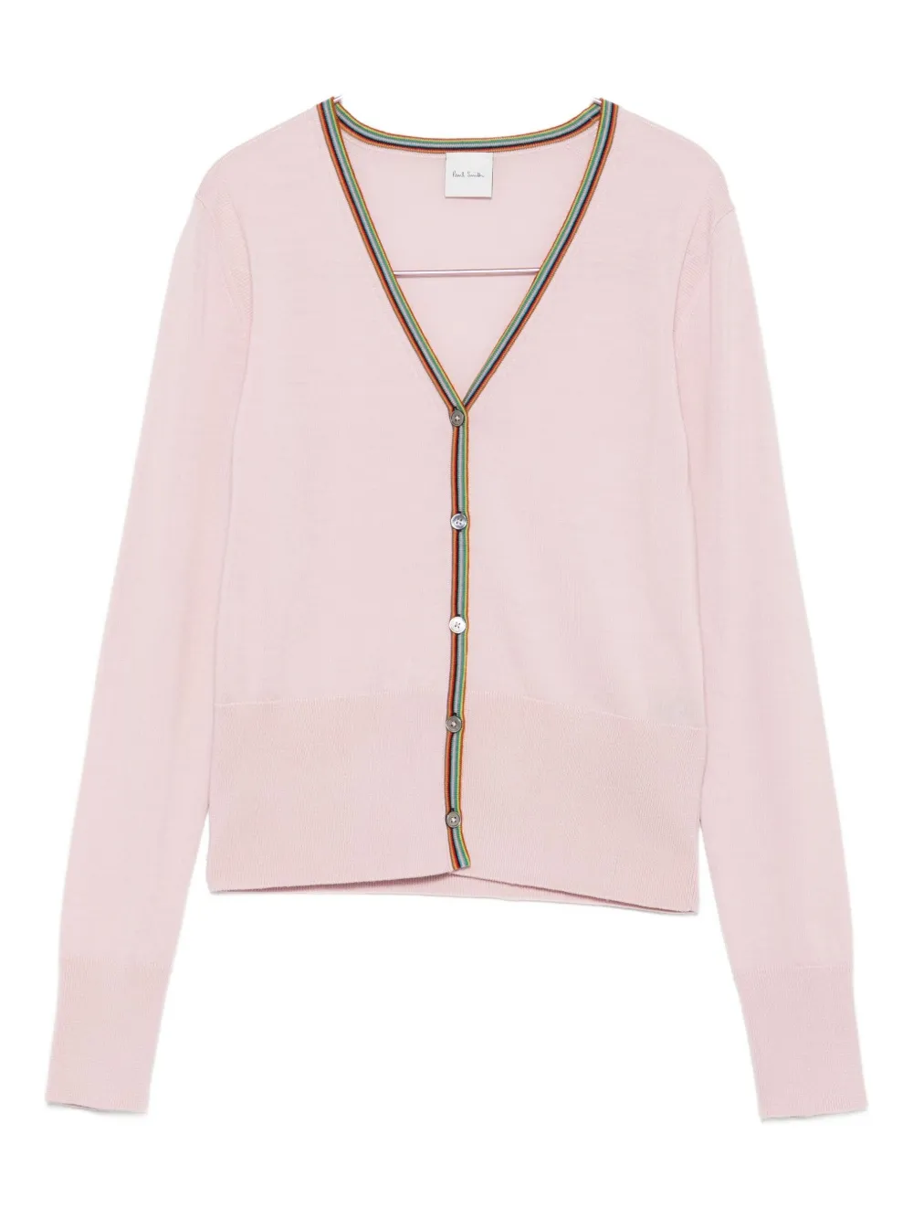 

Кардиган с отделкой фирменной полоской Paul Smith, розовый