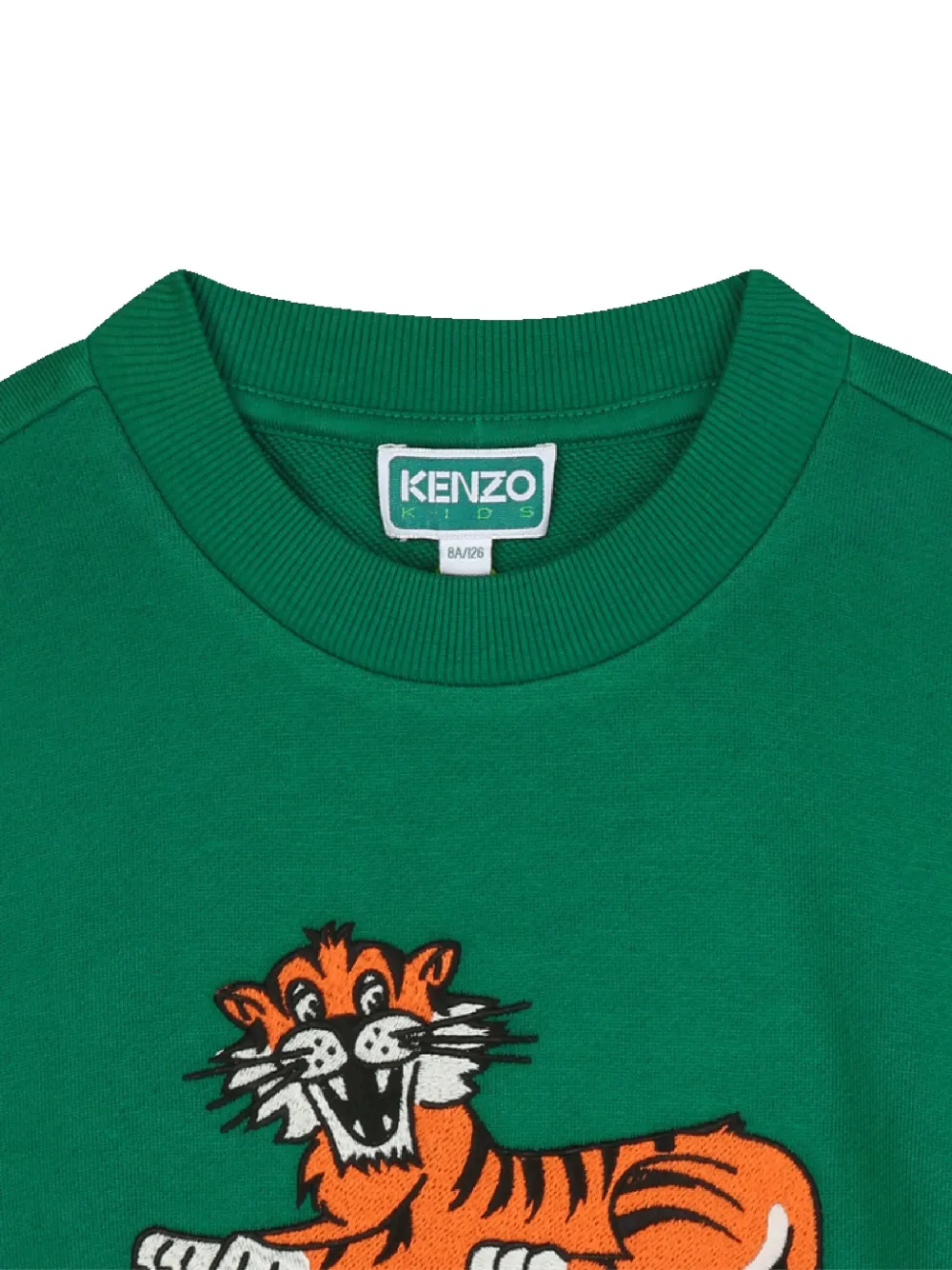 Толстовка с графичным принтом Kenzo Kids, зеленый — фото 3