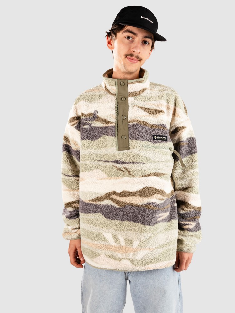 

Флисовый пуловер Columbia Helvetia II Printed Half Snap Fleece Half-Zip Fleece Pullover, safari roughe va