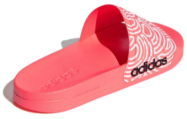 Тапочки adilette shower slipper pink/white Adidas, розовый — фото 4