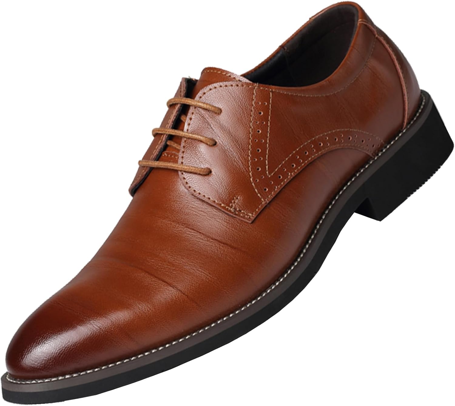 

Мужские туфли WUIWUIYU с искусственной кожей, шнуровкой, классические оксфорды, деловые, для смокинга, свадьбы, плоские, нарядные, дерби с крыльями, желтый