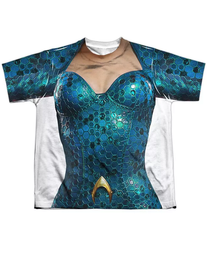 

Футболка Mera Uniform с коротким рукавом и круглым вырезом из полиэстера для мальчиков Aquaman Movie, белый