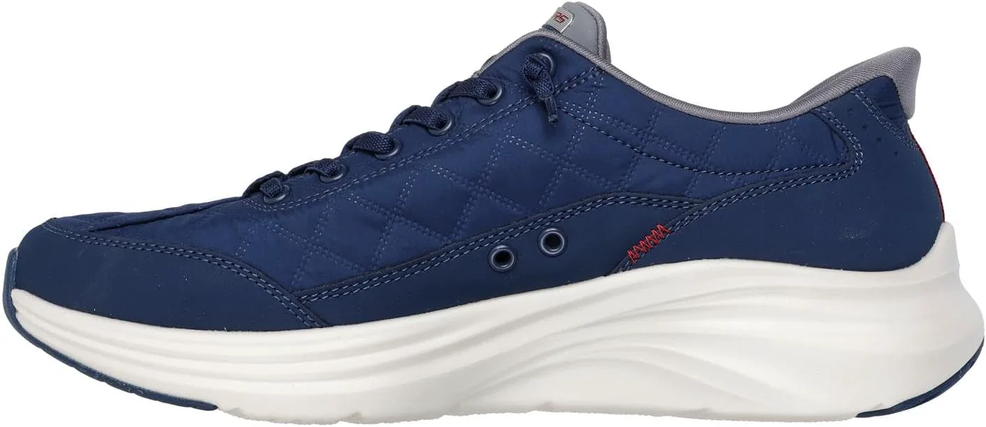 Мужские обувь Skechers Contour Foam с удобной посадкой и легким надеванием, темно-синий/серый — фото 4