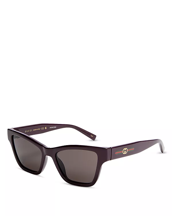 

Солнцезащитные очки «кошачий глаз», 53 мм Gucci, фиолетовый