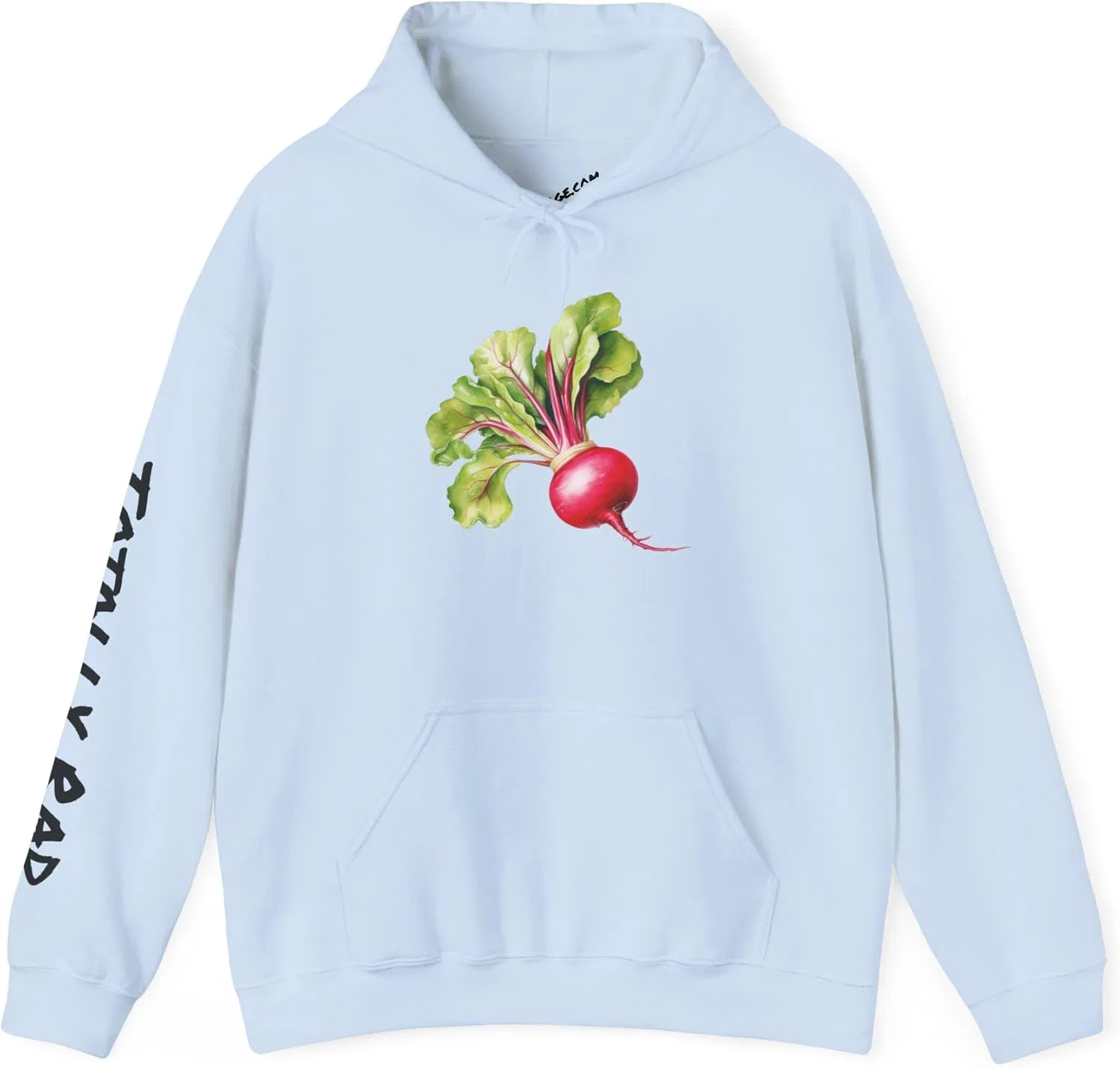 Толстовка Totally Rad Radish Hoodie - Забавная толстовка унисекс, идеально подходящая для осеннего кемпинга и любителей овощей