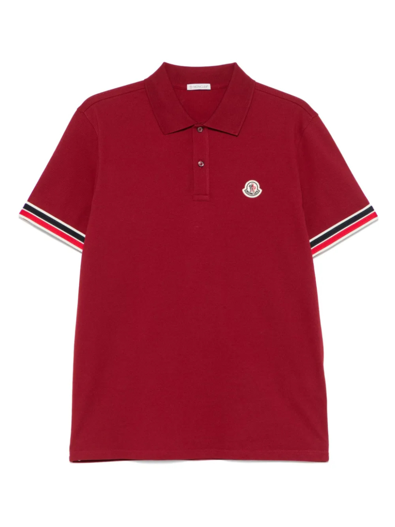 

Рубашка поло с нашивкой-логотипом Moncler, красный