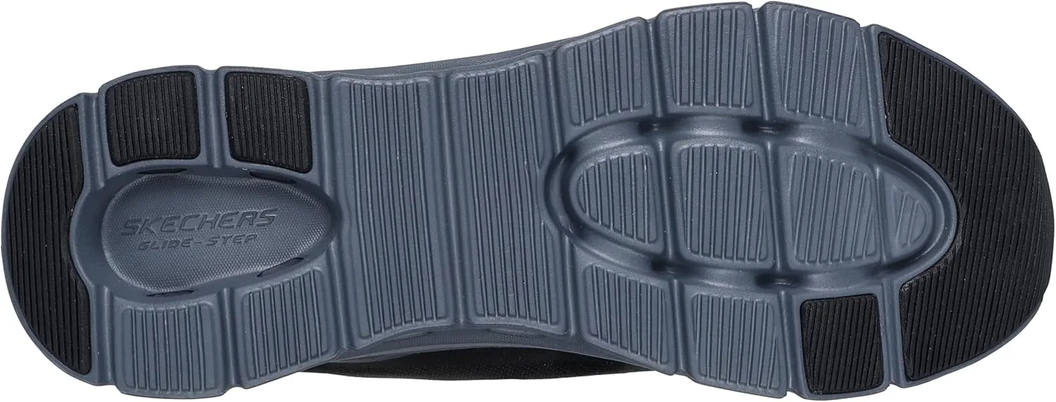Мужские кроссовки Skechers Arch Fit Glide-Step Pro Hands Free Slip-in Trainers, черный/темно-серый — фото 3