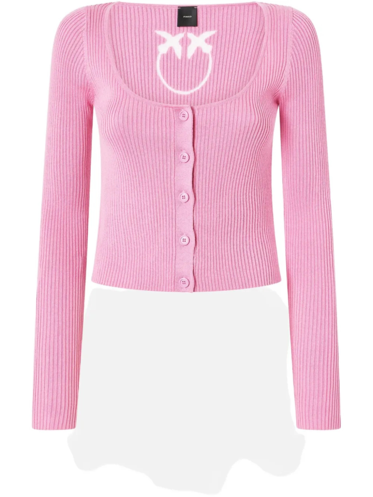 

Укороченный кардиган в рубчик PINKO, зеленый