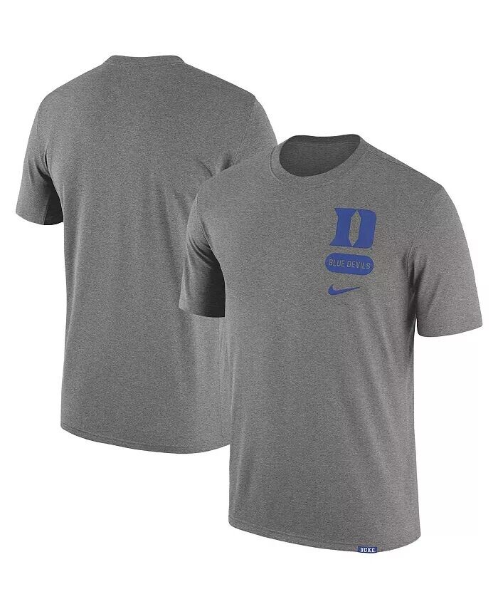 

Мужская футболка Heather Grey Duke Blue Devils Campus Letterman Tri-Blend Nike