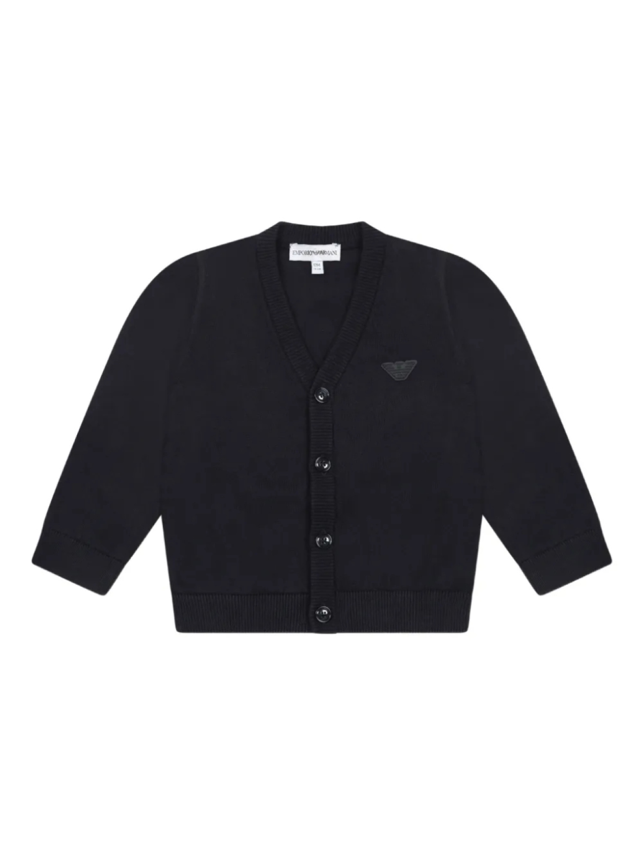 

Кардиган Emporio Armani Kids с аппликацией логотипа, синий