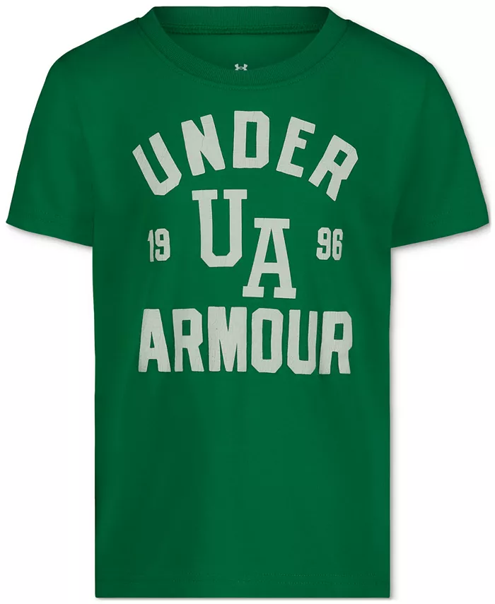 

Футболка с потертым логотипом для малышей и мальчиков Under Armour, зеленый