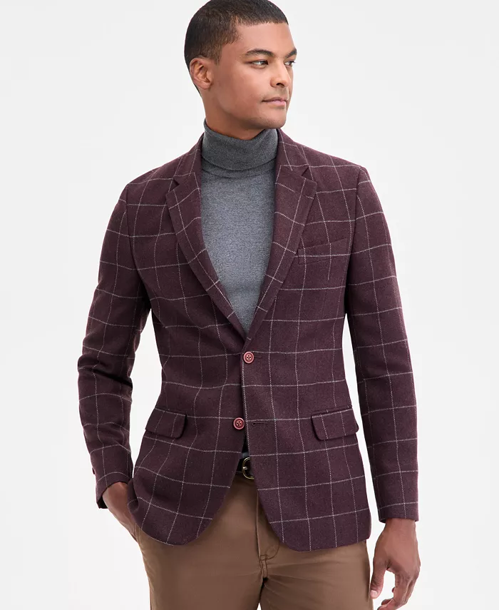 

Мужской спортивный пиджак Modern-Fit Wine Window Tweed Nautica, загар/бежевый