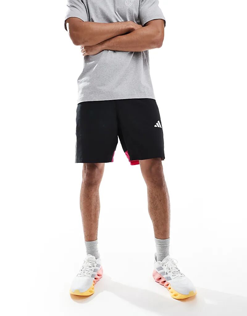 

Шорты adidas Football Tiro Essentials черного и розового цвета adidas performance