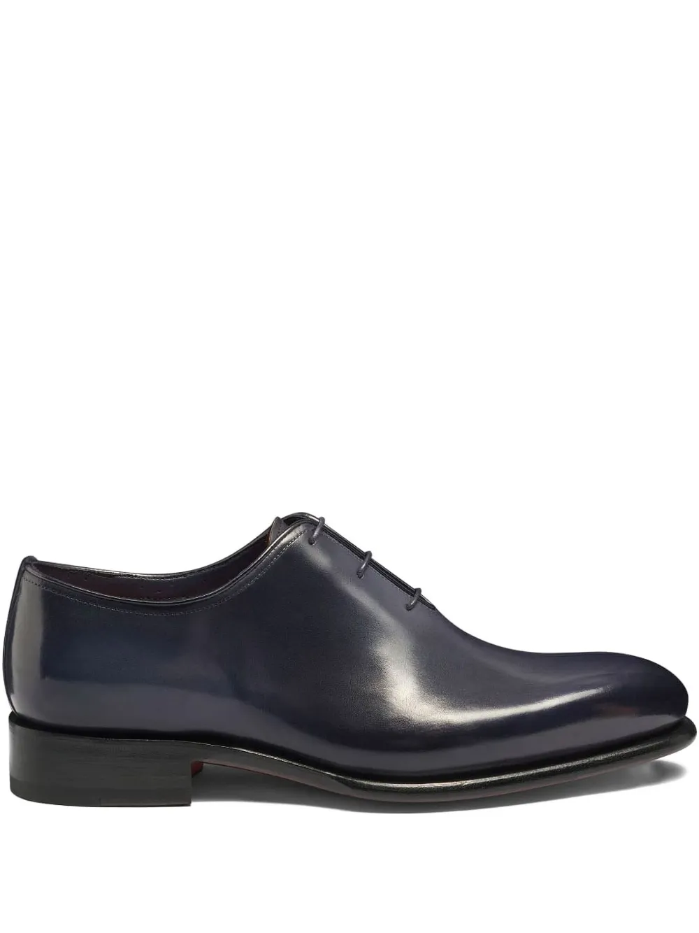 

Кожаные оксфорды на шнуровке Santoni, синий