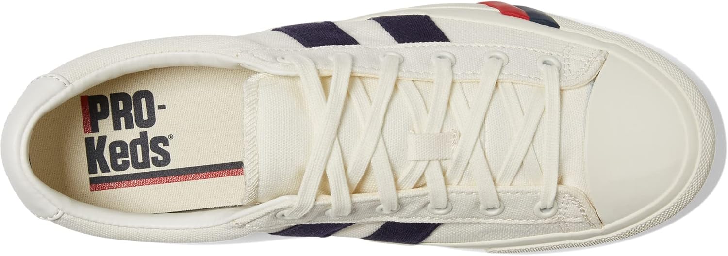 Мужские кроссовки PRO-Keds Royal Plus Classic на шнуровке, белый/синий — фото 2