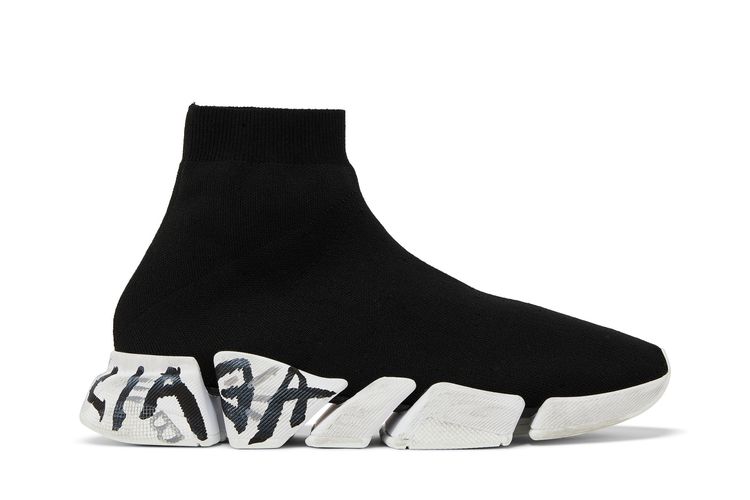 

Кроссовки Balenciaga Speed 2.0 Sneaker 'Worn-Out Graffiti - Black', черный