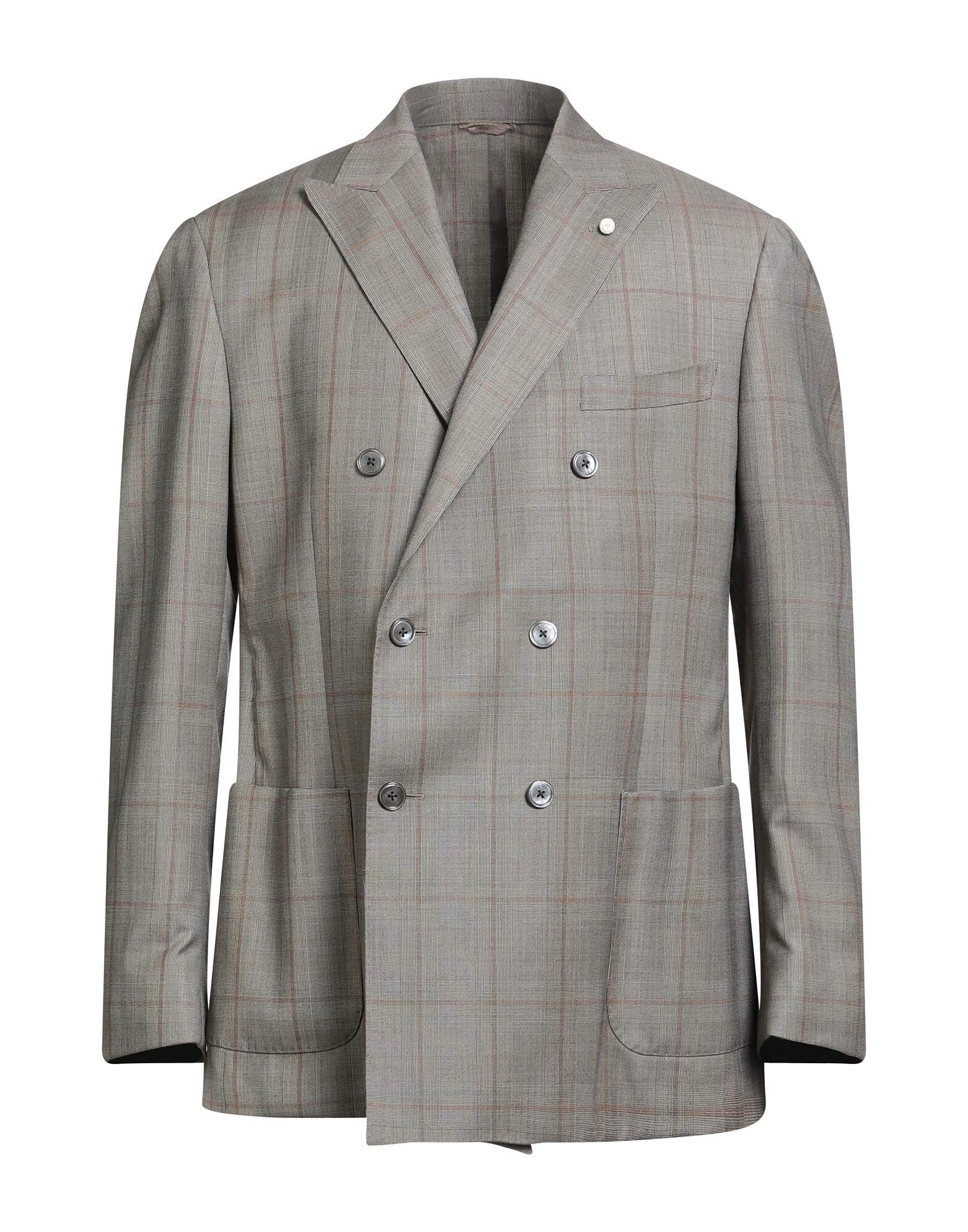 

Блейзер Luigi Bianchi Mantova, серый