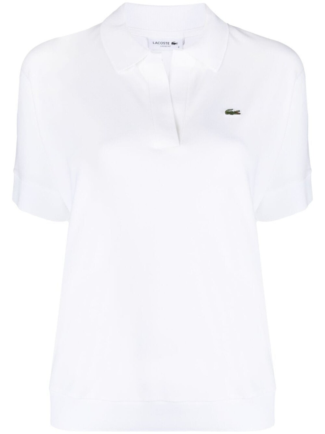 

Lacoste рубашка поло с вышитым логотипом, белый