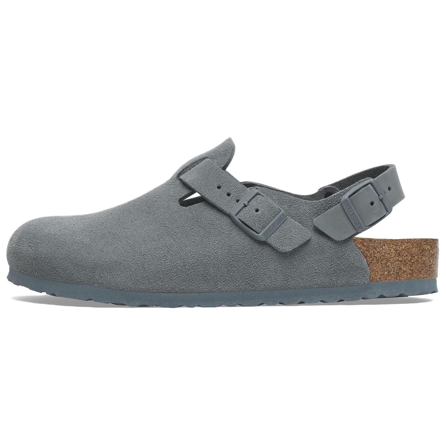 Мюли Tokio Suede с пряжкой Birkenstock, Gray