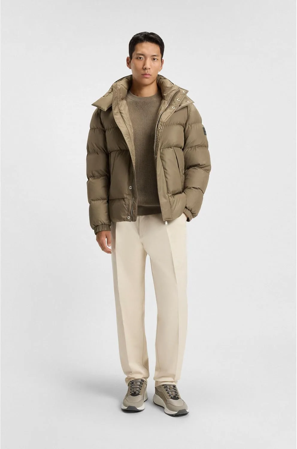 Кроссовки BOSS Mens Ttnm Evo_Runn_menutp, темно-бежевый — фото 3