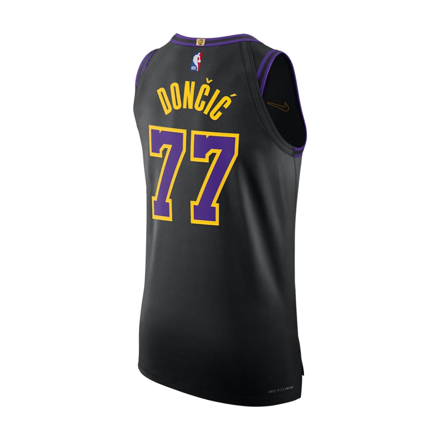 Оригинальная футболка Nike Dri-FIT ADV NBA Los Angeles Lakers City Edition, цвет «черный» — фото 2