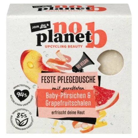 

No planet b, Гель для душа в кубиках, цедра персика и грейпфрута, 80 г