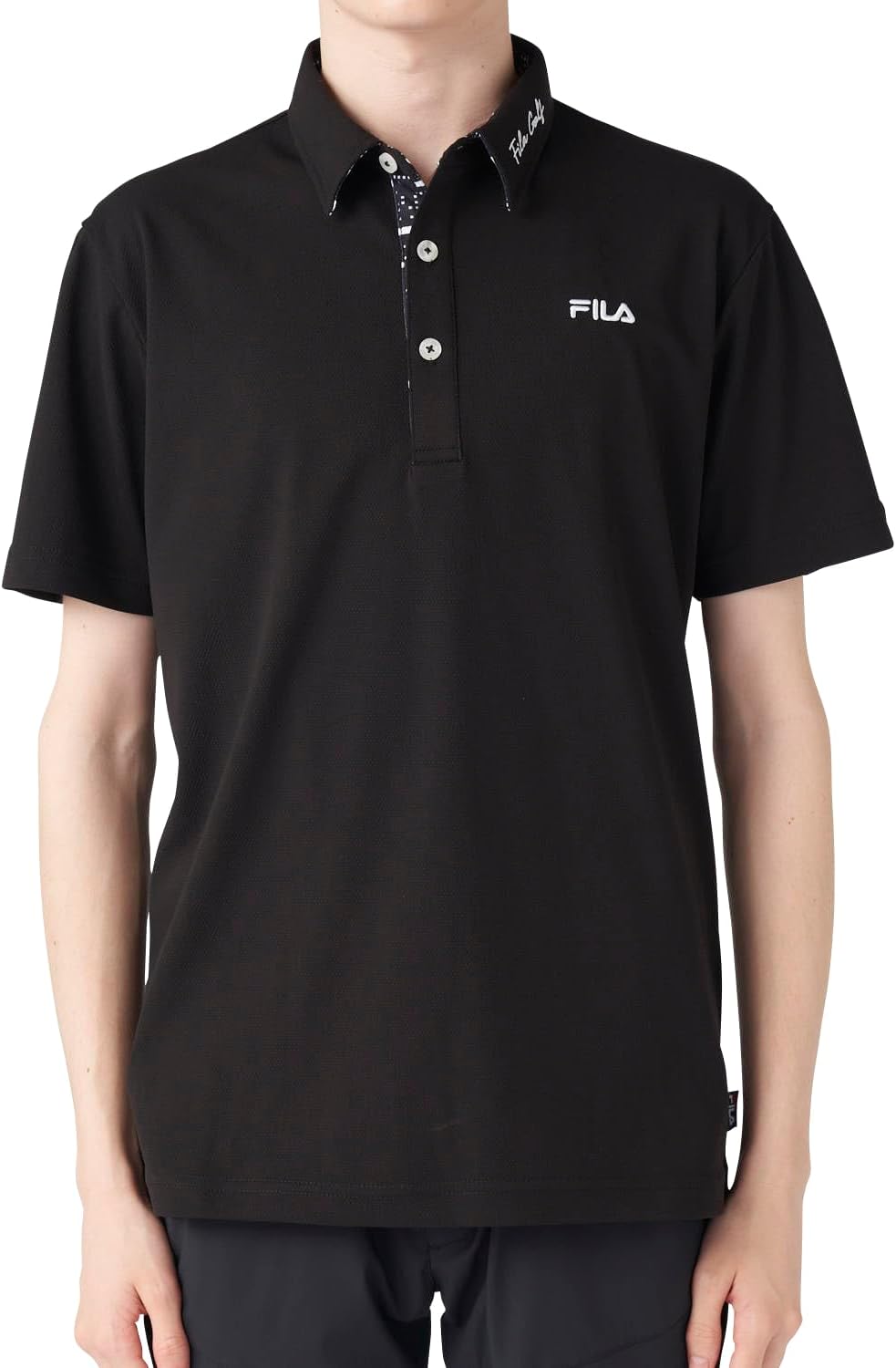 

Мужская рубашка-поло Fila Golf 745523W, влагоотводящая, быстросохнущая, с защитой от УФ-излучения, черный