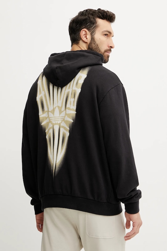 

Хлопковая худи Skeleton Hoodie Adidas Originals, черный