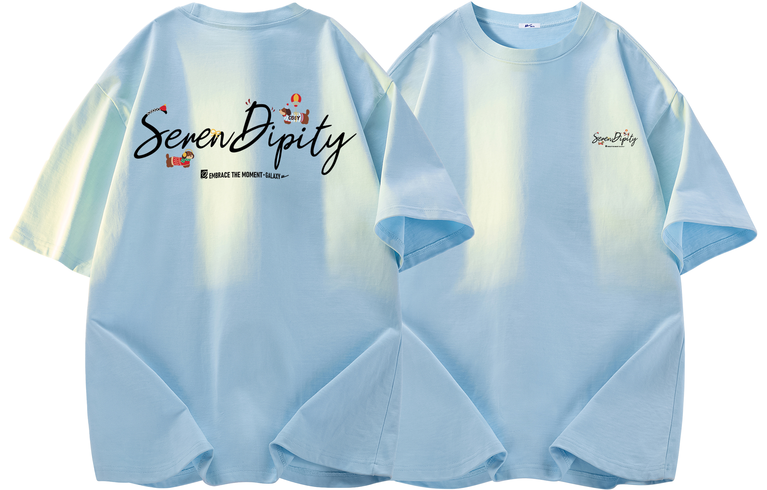 

Футболка Huichao Riding The Wind Collection Regular Unisex WARRIOR, misty синий