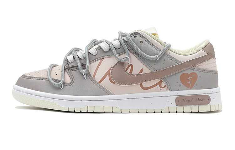 

Кроссовки Nike Dunk Skateboarding Shoes Women's Low-top Pink, серый