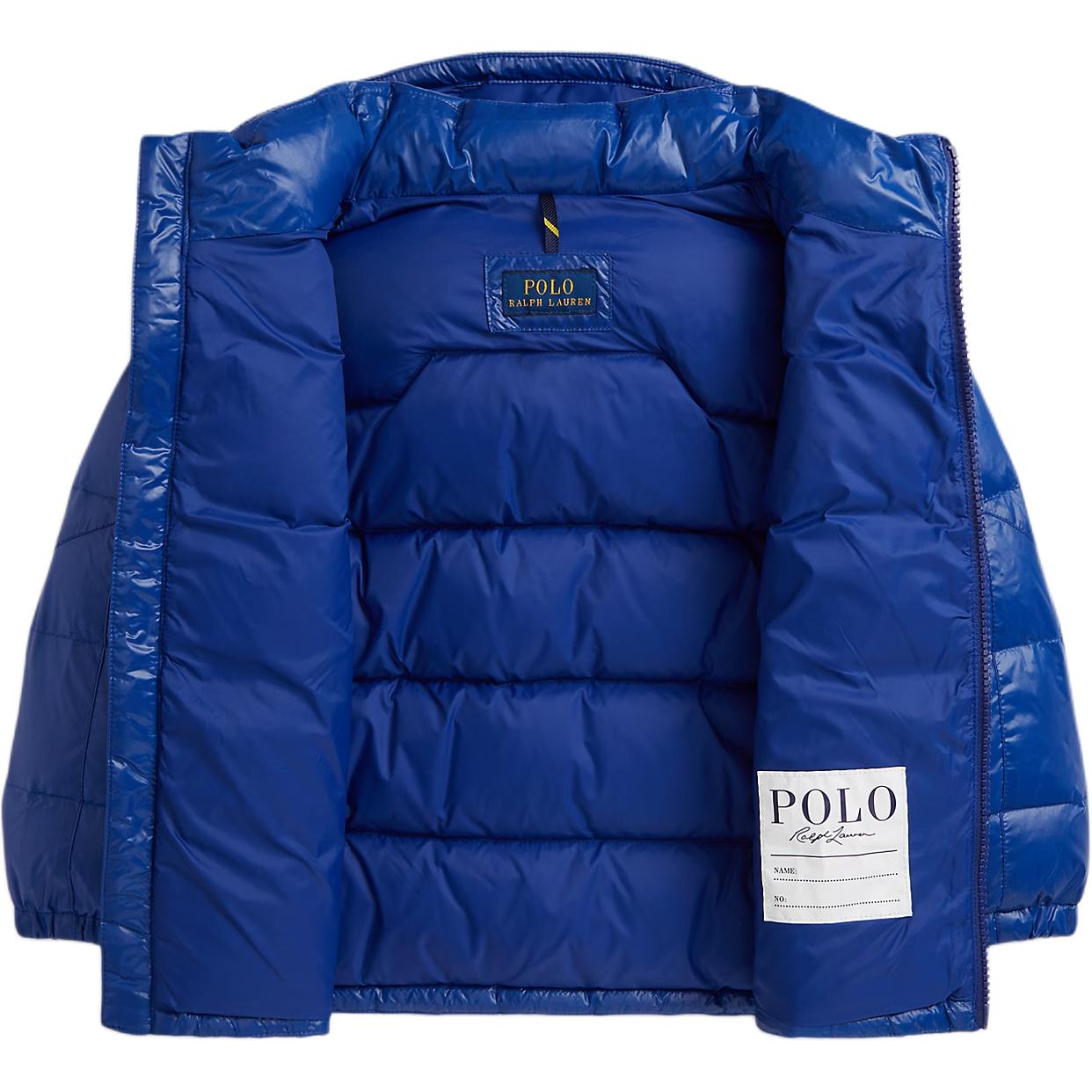 Детская пуховая куртка Polo Ralph Lauren, синий — фото 3