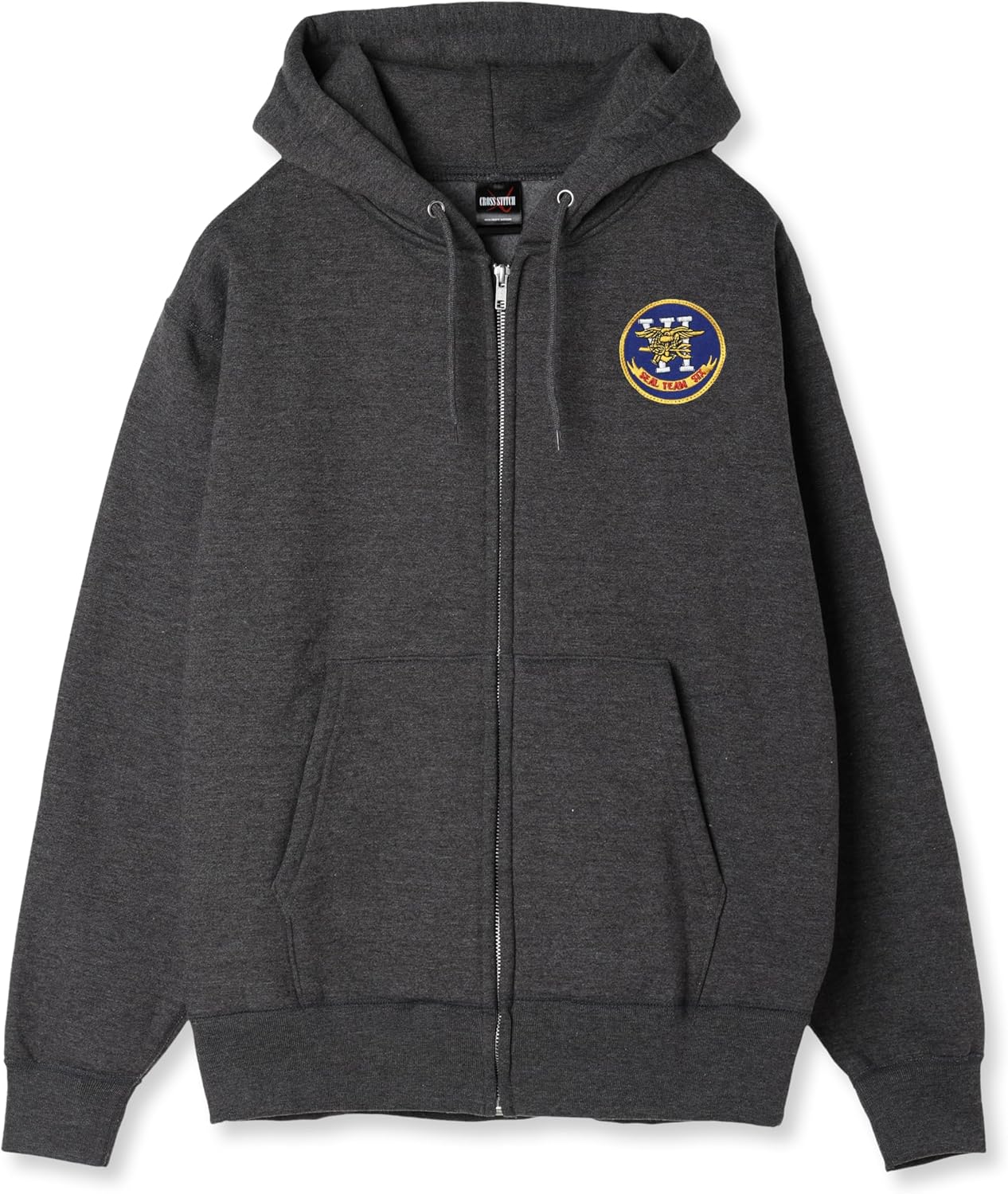 

Толстовка с капюшоном в стиле F, нашивка с гербом армии США, на флисовой подкладке, на молнии, цвет угольно-серый, размер S F-Style