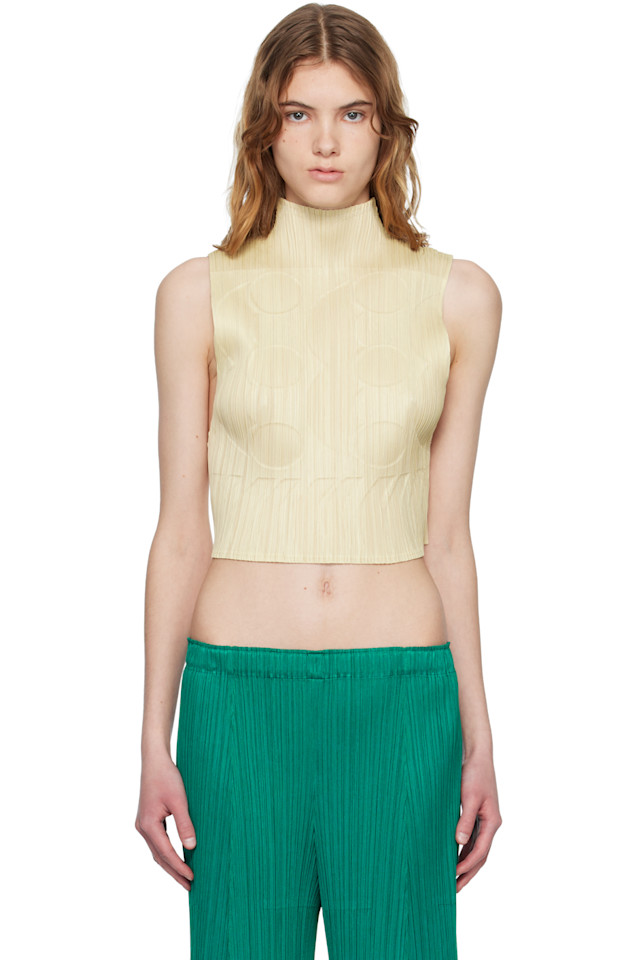 

Pleats Please Issey Miyake Желтый тюнинговый верх