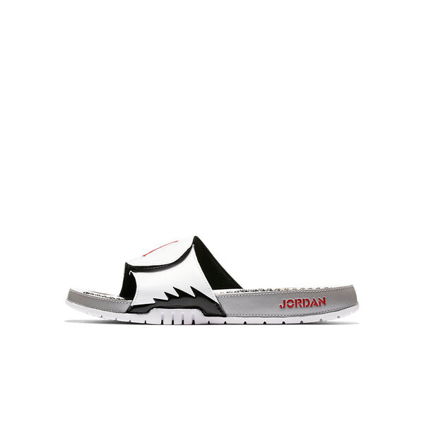 Тапочки hydro 5 slide 'white red silver' Air Jordan, белый — фото 4