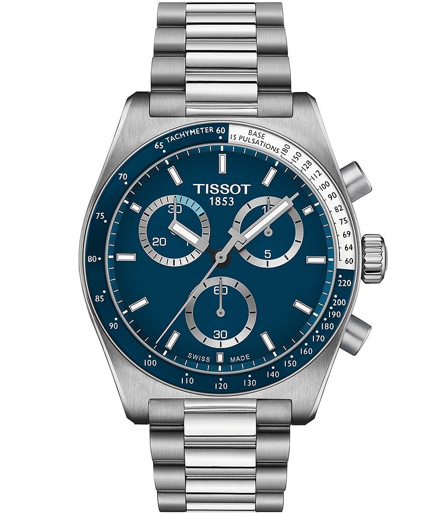 

Мужские часы Tissot Prs516 с кварцевым хронографом и браслетом из нержавеющей стали, серебро