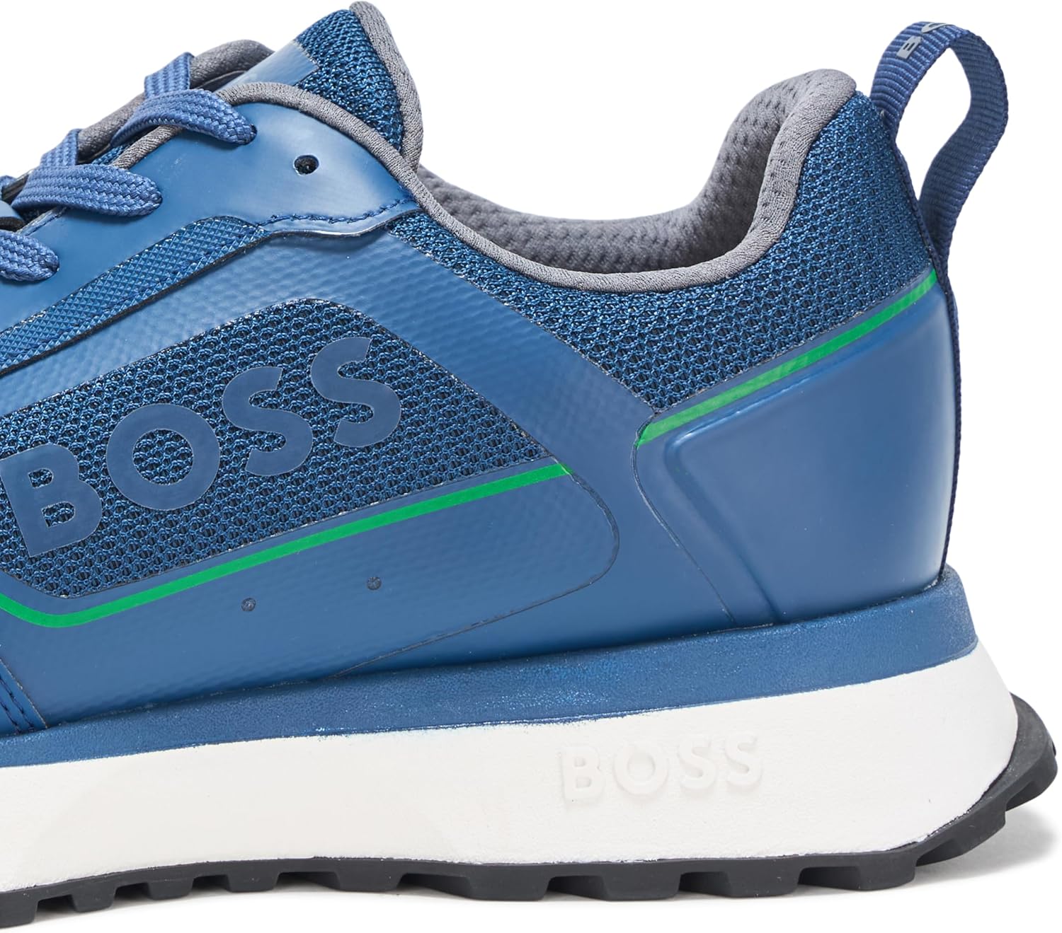 BOSS мужские кроссовки Big Logo Mesh Mix на шнурках, Blue Sapphire — фото 4