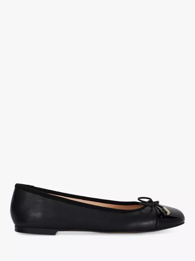 Балетки Dune Highest Toe Cap Leather, черный