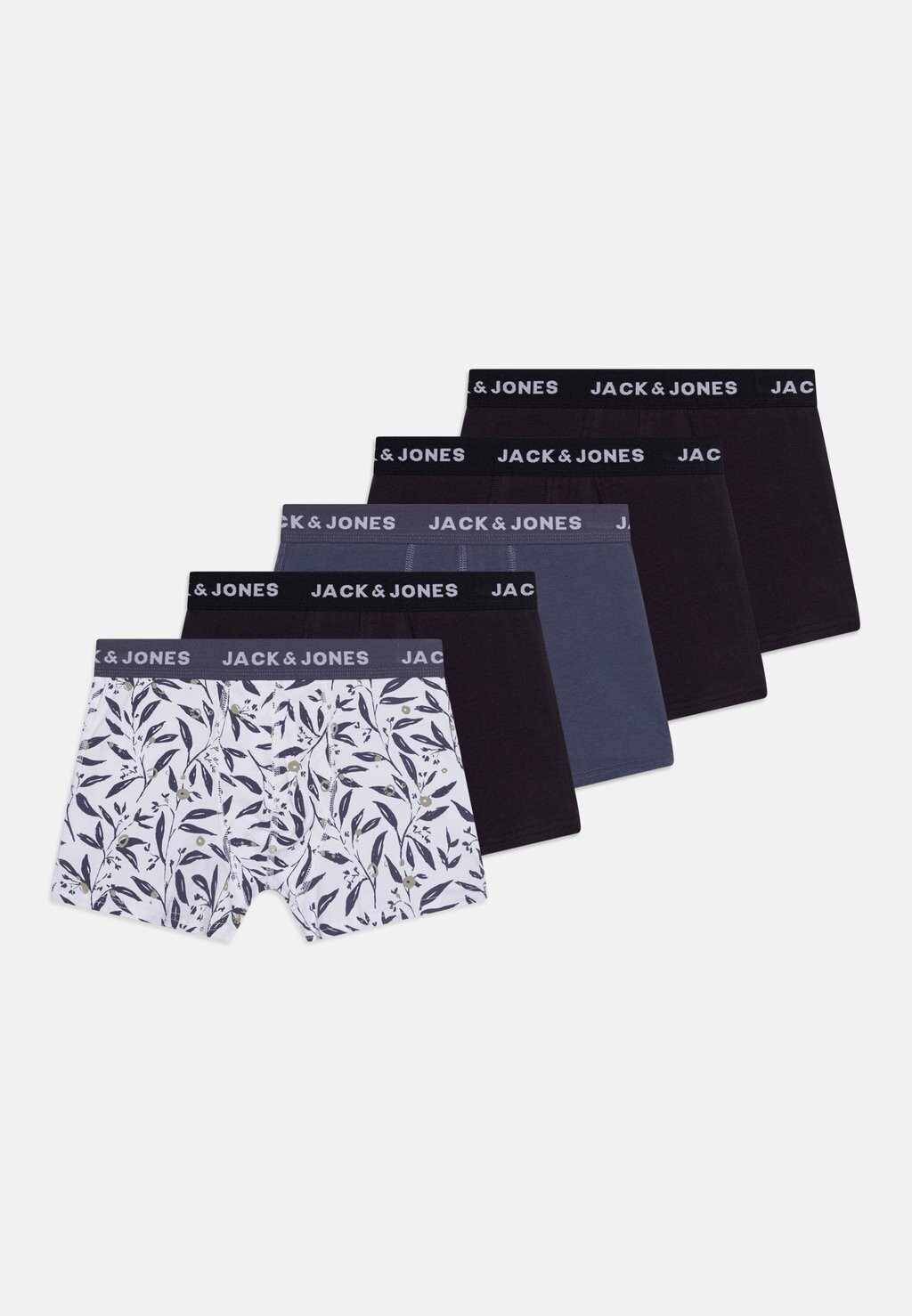 

Трусы JACHARVEY TRUNKS 5 PACK Jack & Jones, белый/синий/черный