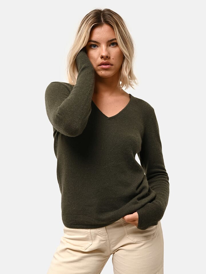 

Пуловер Just Cashmere Kaschmir-Pullover Joan, хаки
