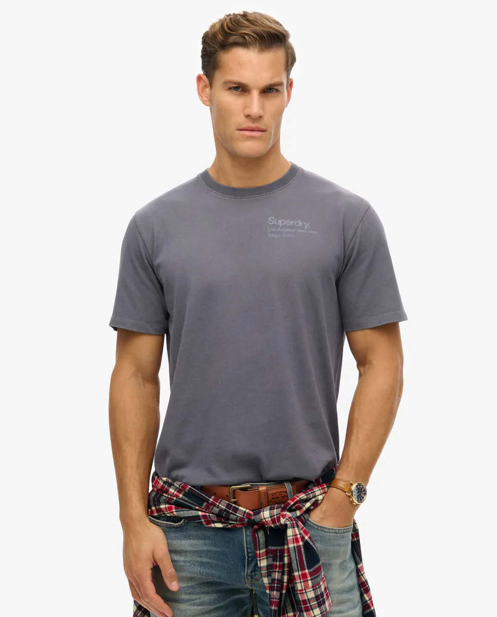 

Футболка мужская с логотипом Core City Superdry, серый