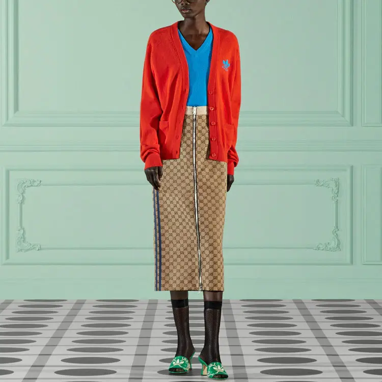 

Длинная юбка Adidas Originals X Gucci, черный