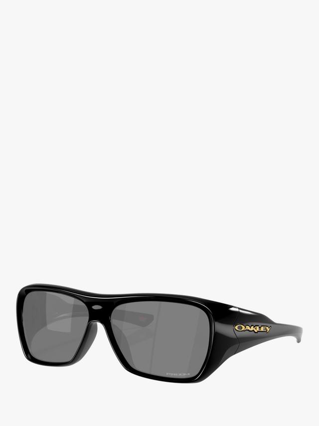 

OO949 унисекс прямоугольные солнцезащитные очки Oakley, Polished Black/Grey