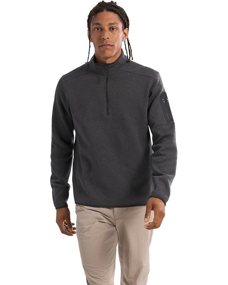 

Толстовка Arc'teryx Covert 1/2 Zip, цвет Black Heather II