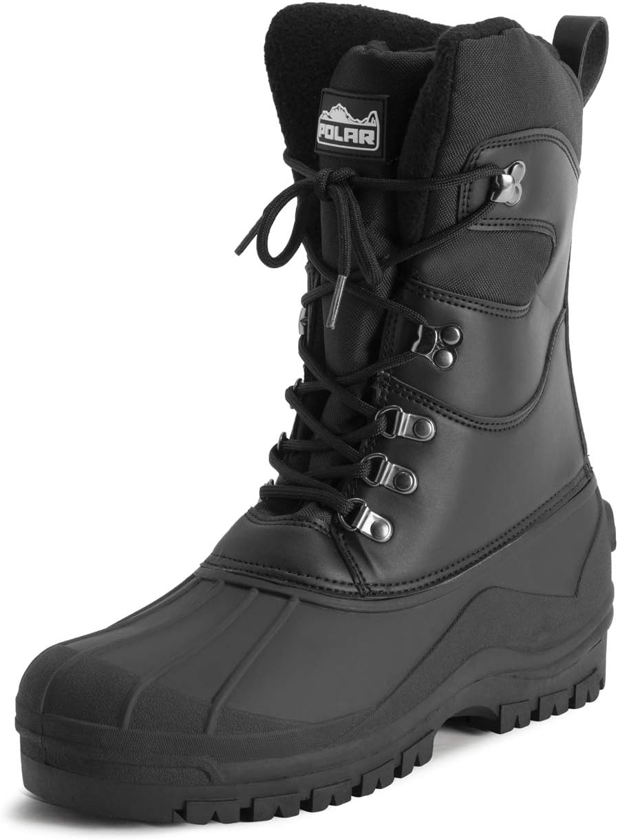 

Мужские зимние походные ботинки POLAR Mucker Duck Grafters водонепроницаемые термоботинки безопасные, черный