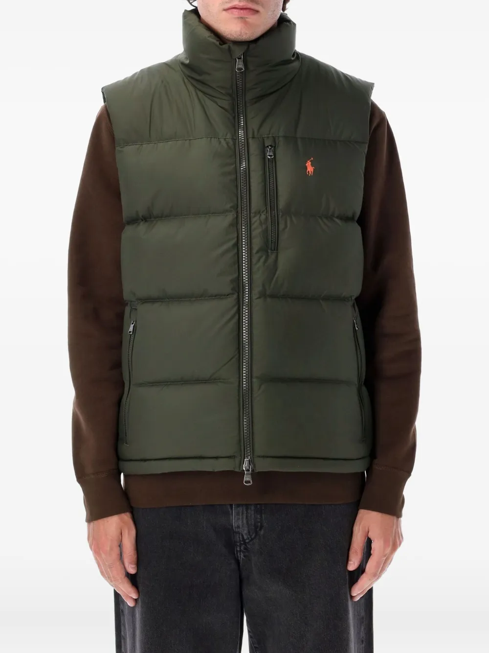 

Стеганый жилет-пуховик POLO RALPH LAUREN, зеленый